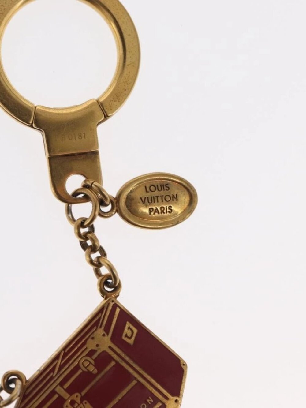 LOUIS VUITTON Porte Cles Chainne Mar Bag Charm metal Gold M66459 LV Auth 169134 - Picture 6 of 15